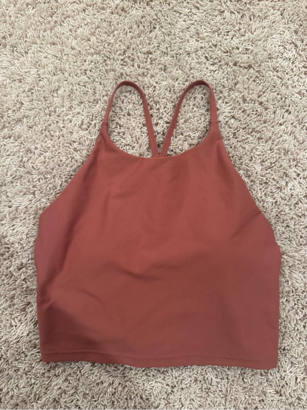 Pink athletic Cropped Tank Top